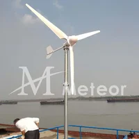 กังหันลมแนวนอนประสิทธิภาพสูง 3KW 4KW 5KW สำหรับระบบออฟกริดและระบบเชื่อมต่อกริด 5