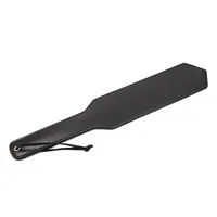 Black leather  paddle Whip Rhombic Head 1