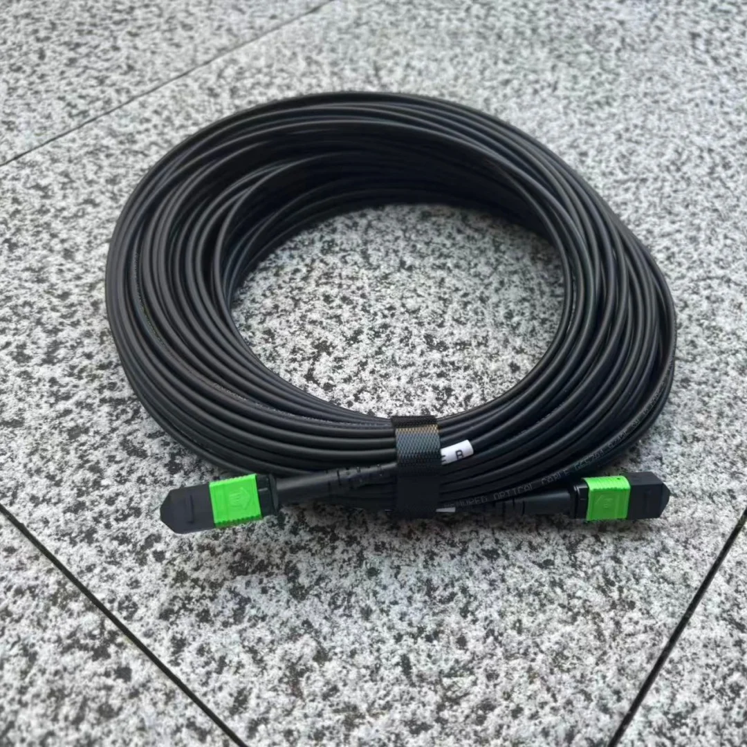MTP 아머드 패치코드 12코어 TPU MPO APC 암수 1-30m 20m 10m 싱글모드 12C 타입 A SM 12 광섬유 점퍼 실외용