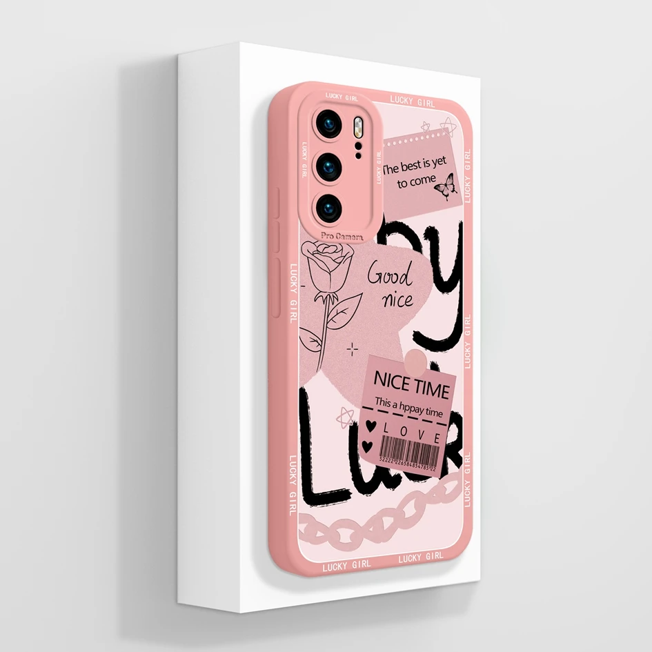 Cute Cat Pattern Soft Silicone Shockproof Back Cover Case