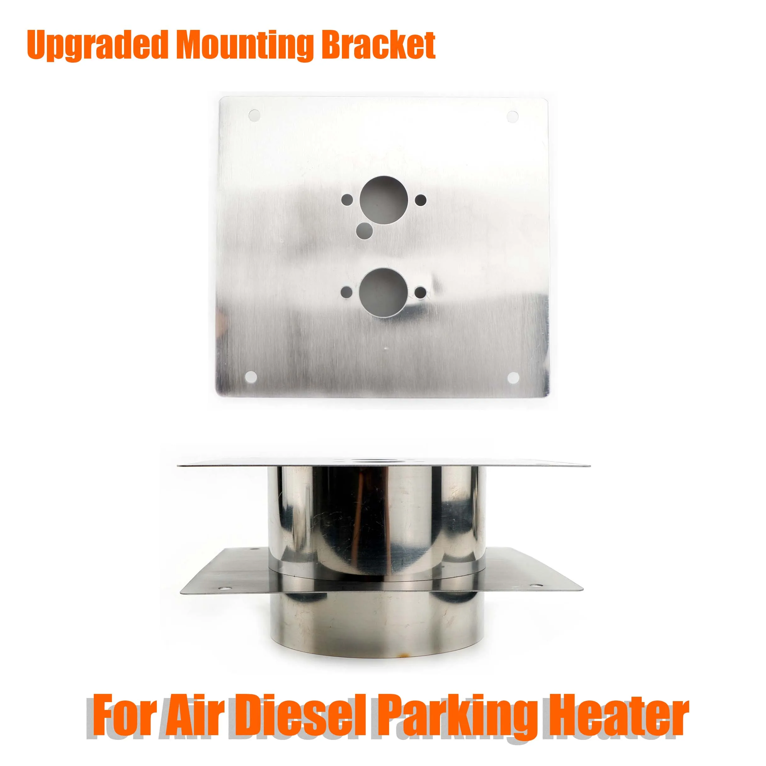 40Mm 60Mm Aria Diesel Riscaldatore Base Aggiornata Staffa Di Montaggio Piastra Da Pavimento Per Eberspacher Webasto Car Truck Van Camper Argento