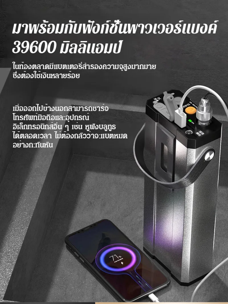 Outdoor Searchlight Headlamp Strong Light Rechargeable Super Bright Waist Hanging Lamp Head Mounted Split Long-range LED Lamp