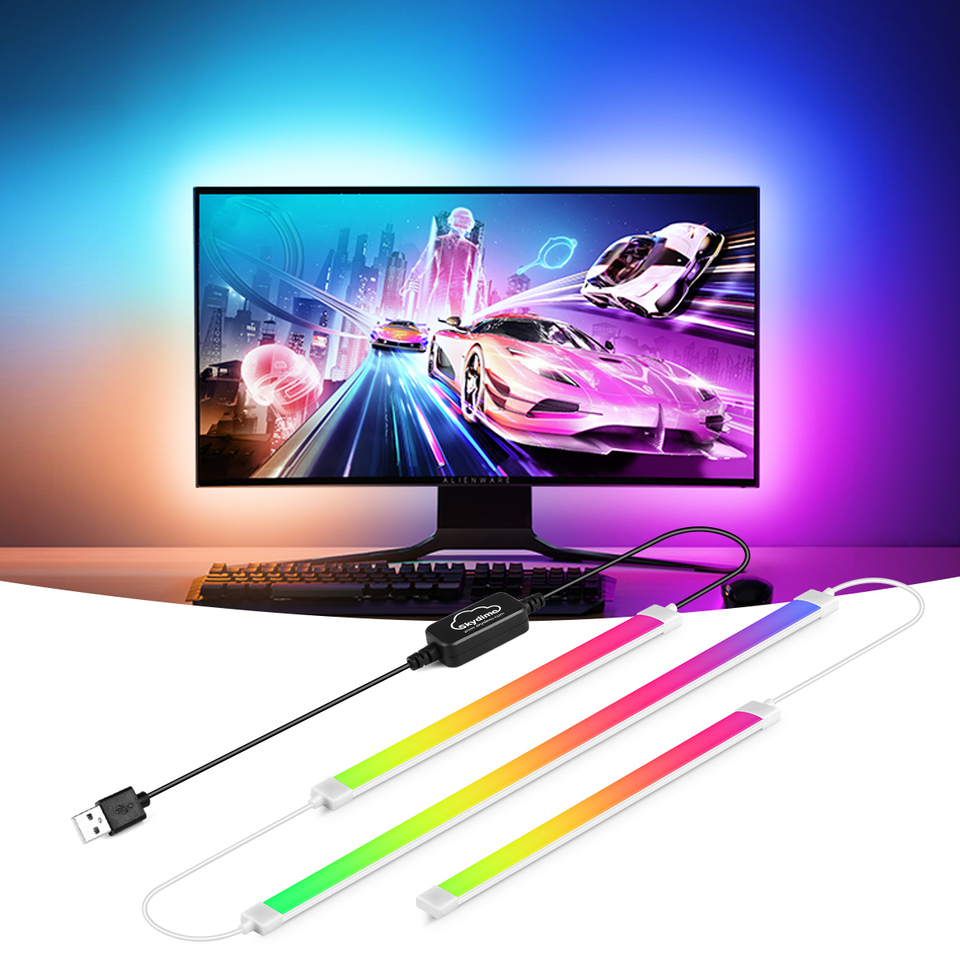 5v USB Neon LED Strip with Remote Control Waterproof Flexible Dream Color RGBIC RGB Light Bar Rope Bedroom Room TV Wall Decor