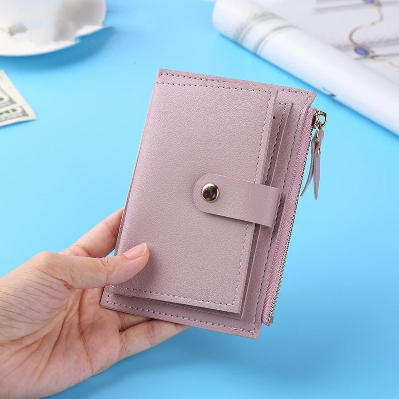 PU Leather Credit Card Holder Coin Purse Wallet For Men Women