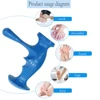 T-shaped Massager Thumb Finger Pressure Press Trigger Point Manual Deep Physiotherapy Massage Tools Full Body Muscle Relax Stick 3