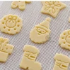 Mini Cute Christmas Themed Biscuit Stamp Mold Cartoon Gift Star Tree Santa Cookie Embosser Cutter Gift DIY Baking Biscuit Mould 5