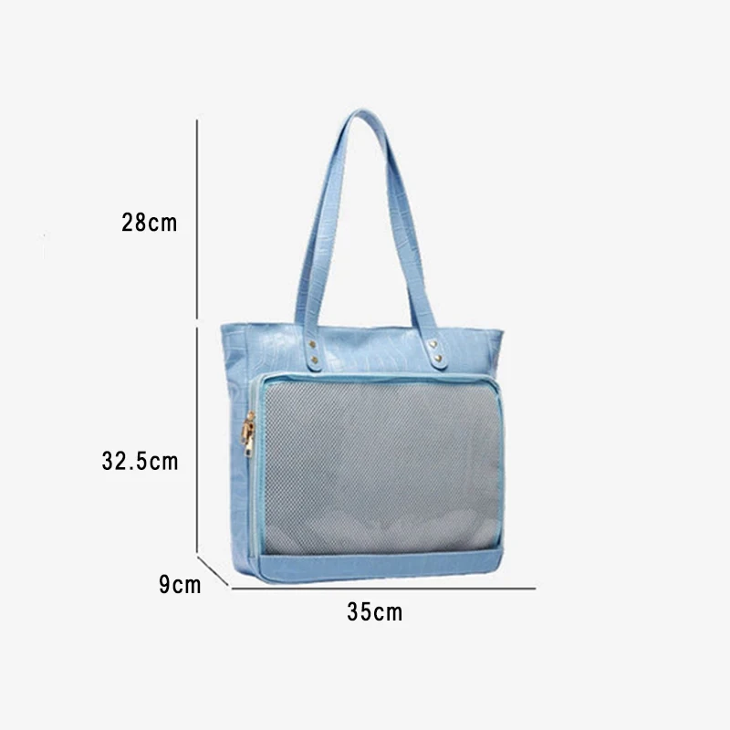 JIAERDI stile giapponese Itabag femminile borsa quadrata di grande capacità borsa a tracolla Kawaii per le donne Harajuku Anime Fan Shopping Bag