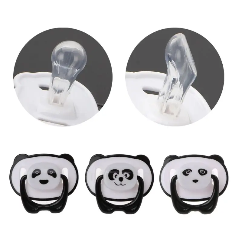 

Appease Pacifiers Baby Cartoon Animals Printing Safe Food Grade Silicone Baby Round and Flat Nipples Pacifiers