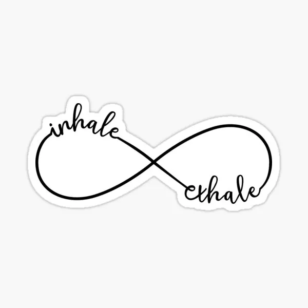 

Вдох выдох знак бесконечности 5 шт. автомобильные наклейки для багажа искусство ноутбук автомобиль бутылки для воды Стандартные Детские аниме наклейки окно