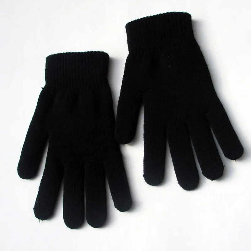 Gants de sport unisexes pour hommes et femmes, mitaines épaisses, fibre optique chaude, plein air, plein air, solide, mode, hiver, automne