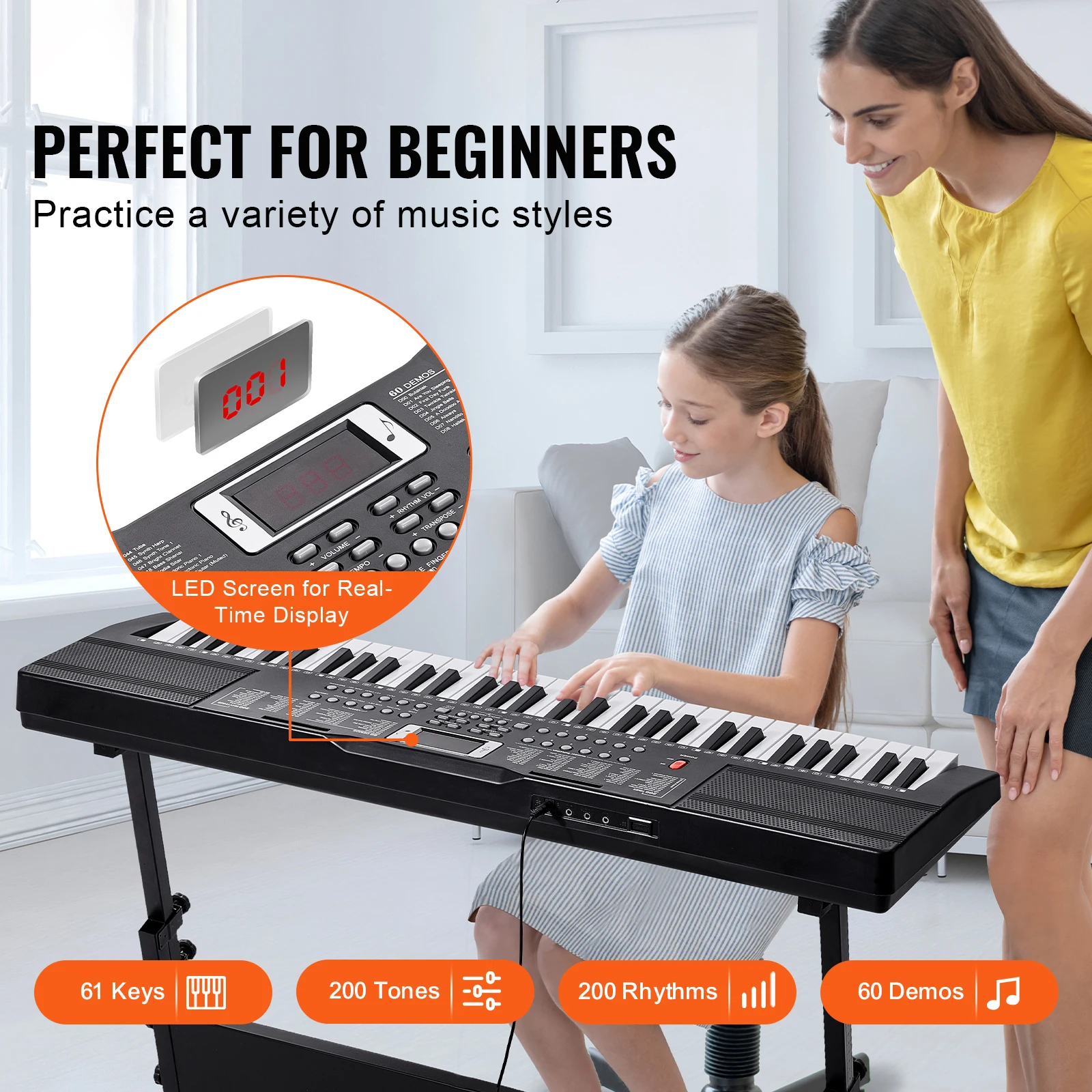 61-Key Digital Keyboard Piano 2