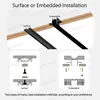 Smart Tuya Zigbee Ultra Thin Magnetic Track Light Flexible DC48V System Black White Slim Ceilling Embedded Surface Mounted Home 6