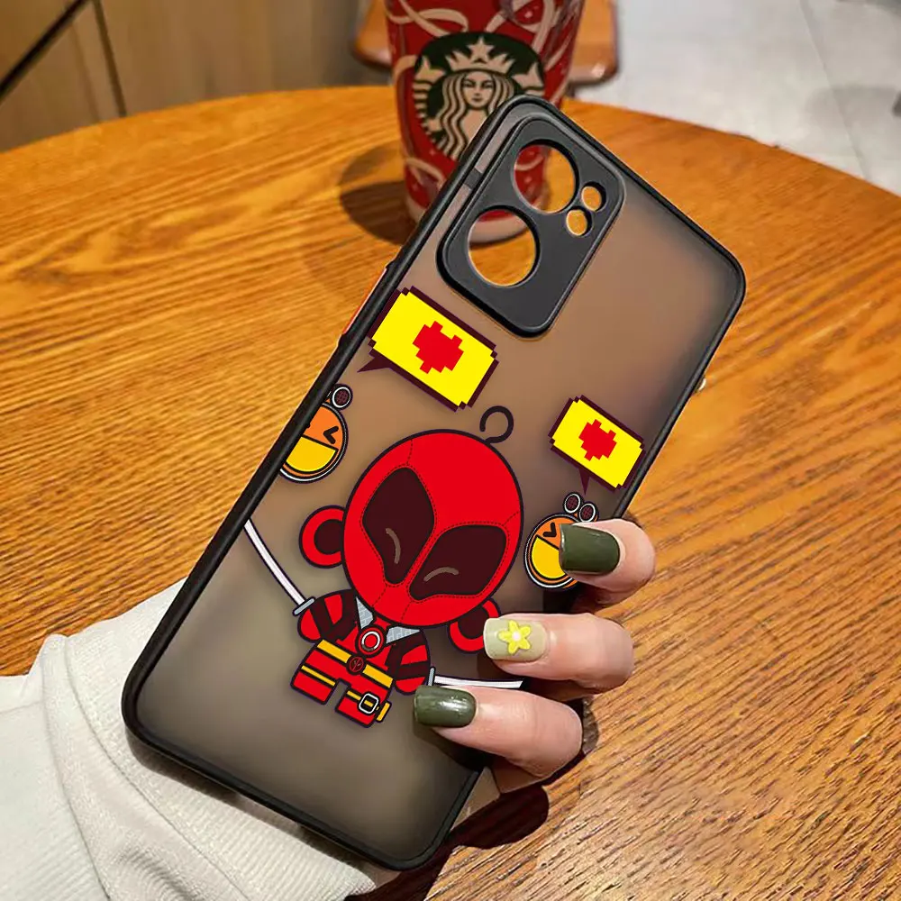 thumbnail image 1 of Funda de teléfono mate para OPPO RENO 8 8T 7Z 7 6Z 6 5 4 3 PRO PLUS 4G 5G Funda Capa Shell Marvel dibujos animados héroe Spider-Man Lron Man, 1 of 5