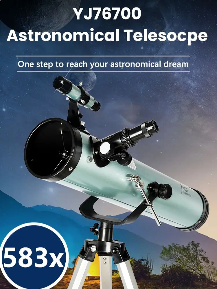 Tooptyczne 76700 odbijające teleskop astronomiczny na prezenty kempingowe dla dzieci ze stabilną statyw ze stopu aluminium 1 Tooptyczne 76700 odbijające teleskop astronomiczny na prezenty kempingowe dla dzieci ze stabilną statyw ze stopu aluminium