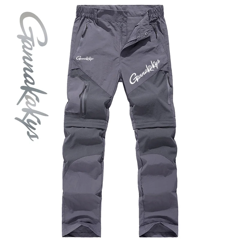 Summer Men's Fishing Pants for Windproof Hiking Removable Fishing Pants for Sports Breathable Running Travel