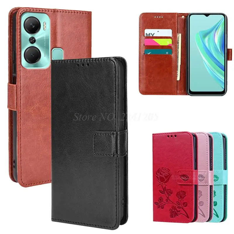 

Oringial Leather Case For Infinix Hot 20i 20 i Funda Coque Wallet Flip Cover For Telefoon Hoesje Infinix Hot 20i X665E 6.6"чехлы