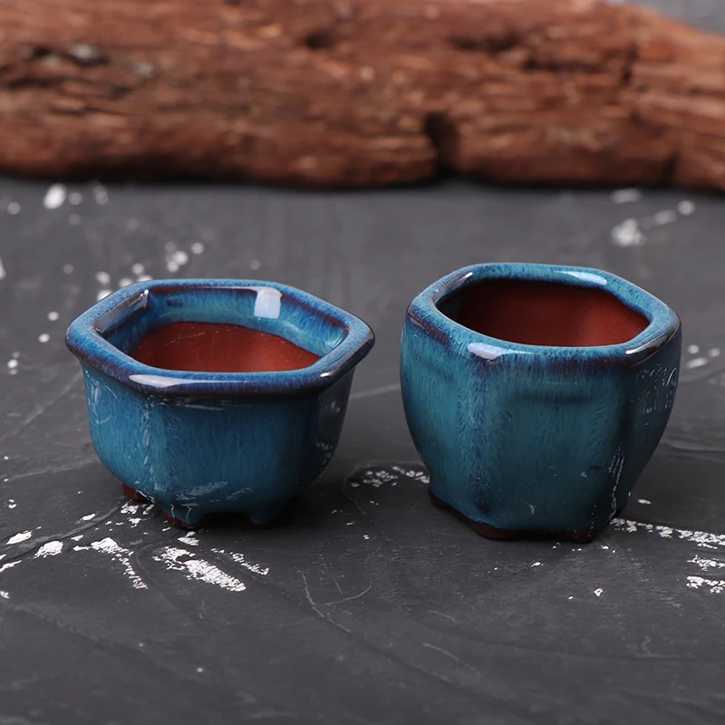 Mini Plant Pots Flower Pot With Holes Garden Chinese Style Bonsai Flowerpot Purple Sand Craft Plant Pot Planter Home Decoration flower pot hydroponic flower pot plant pot