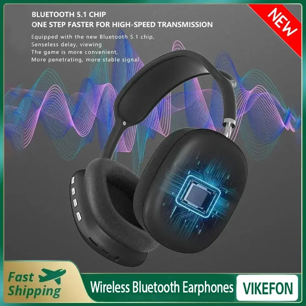 2025 NEW P9 Wireless Bluetooth Headset Outdoor Sport Gaming Wireless Headphones Mic Noise Cancelling Earbuds Bluetooth Earphones 2