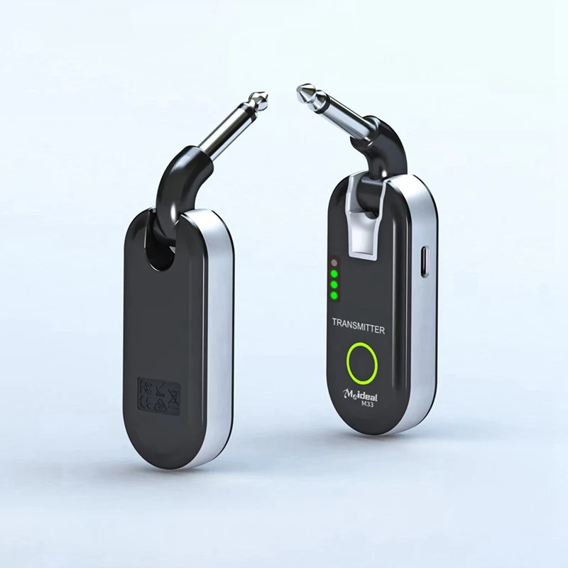A64T-NEW M33 2.4GHZ Wireless Guitar System Rechargeable Audio Transmitter Receiver 50M Transmission Life Real-Time Transmiss