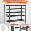 Garage Shelving, 3300 LBS Capacity Storage Shelves Heavy Duty 5 Tier Adjustable Metal Organizer Wire Rack 60"L x 24"W x 78"H 6