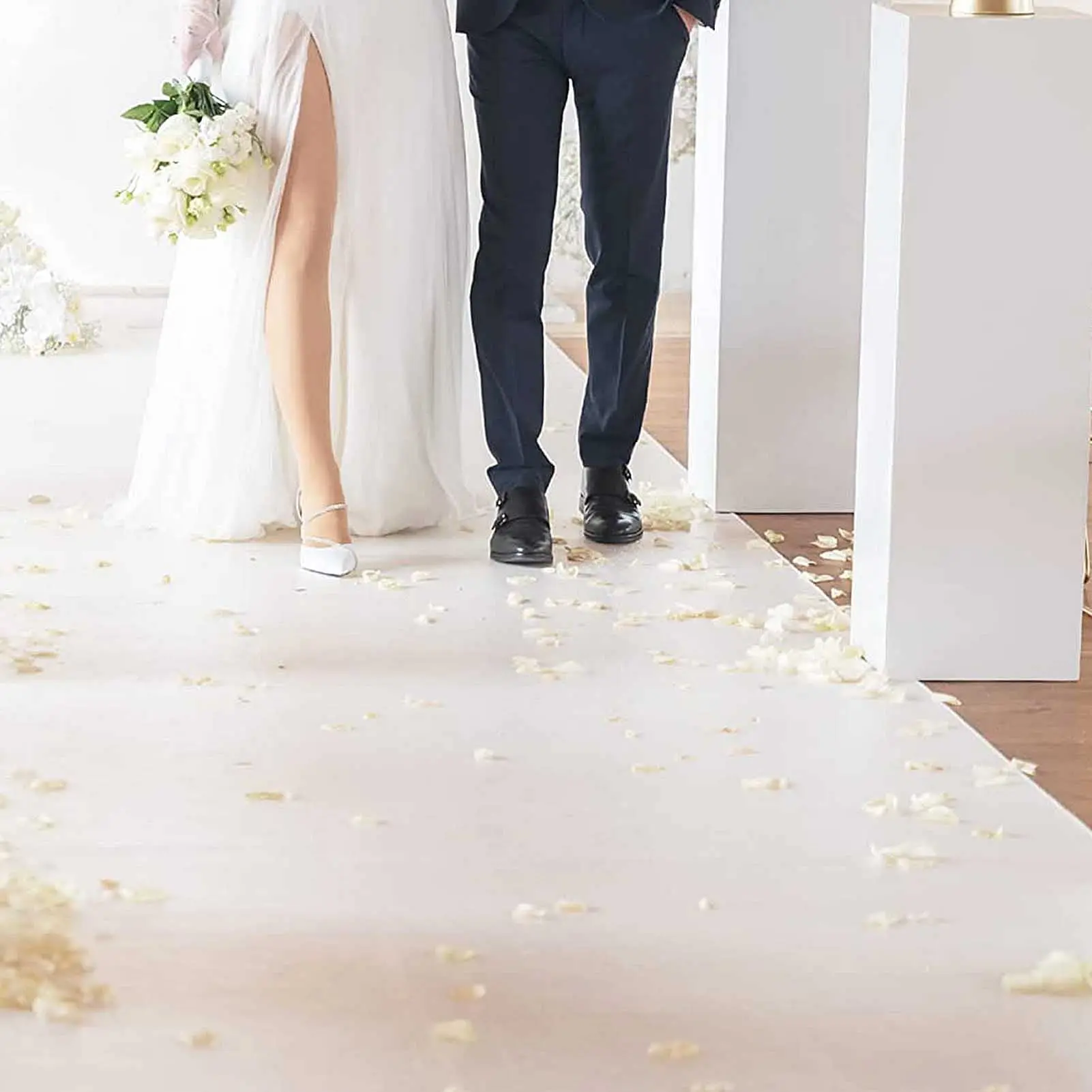 Wedding White Carpet Anti Slip Corridor Hotel Banquet Celebration Event Carpet Party Stage Large Exhibition