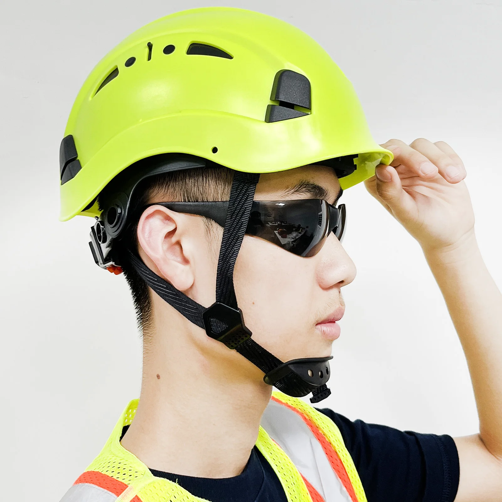 Summer Safety Helmet Engineer ABS Hard Hat Men Vented Industrial Work Head Protection Rescue Earthquake Outdoor