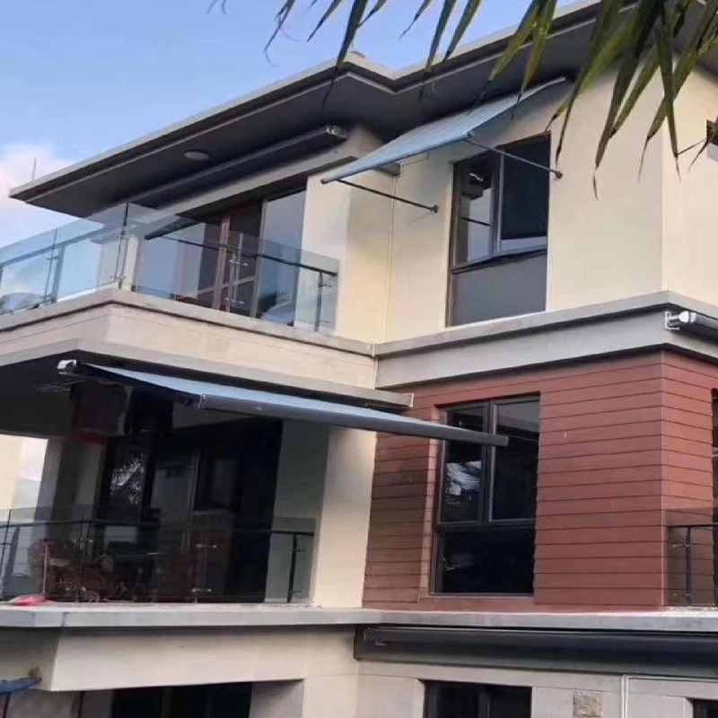 China Manufacturer Patio Residential Commercial Sunshades Rainproof Retractable Full Cassette Awning