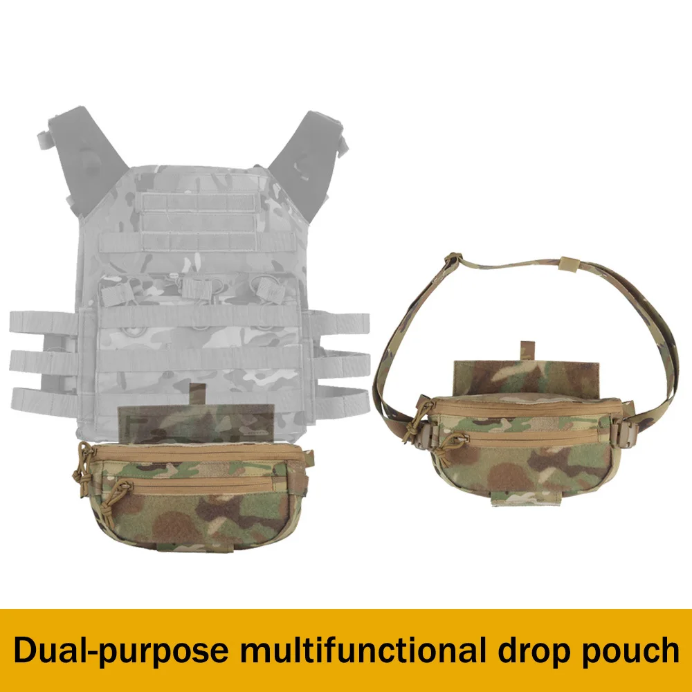 Tactical Hanger Pouch Compact Abdominal Dangler Pack Quick Release