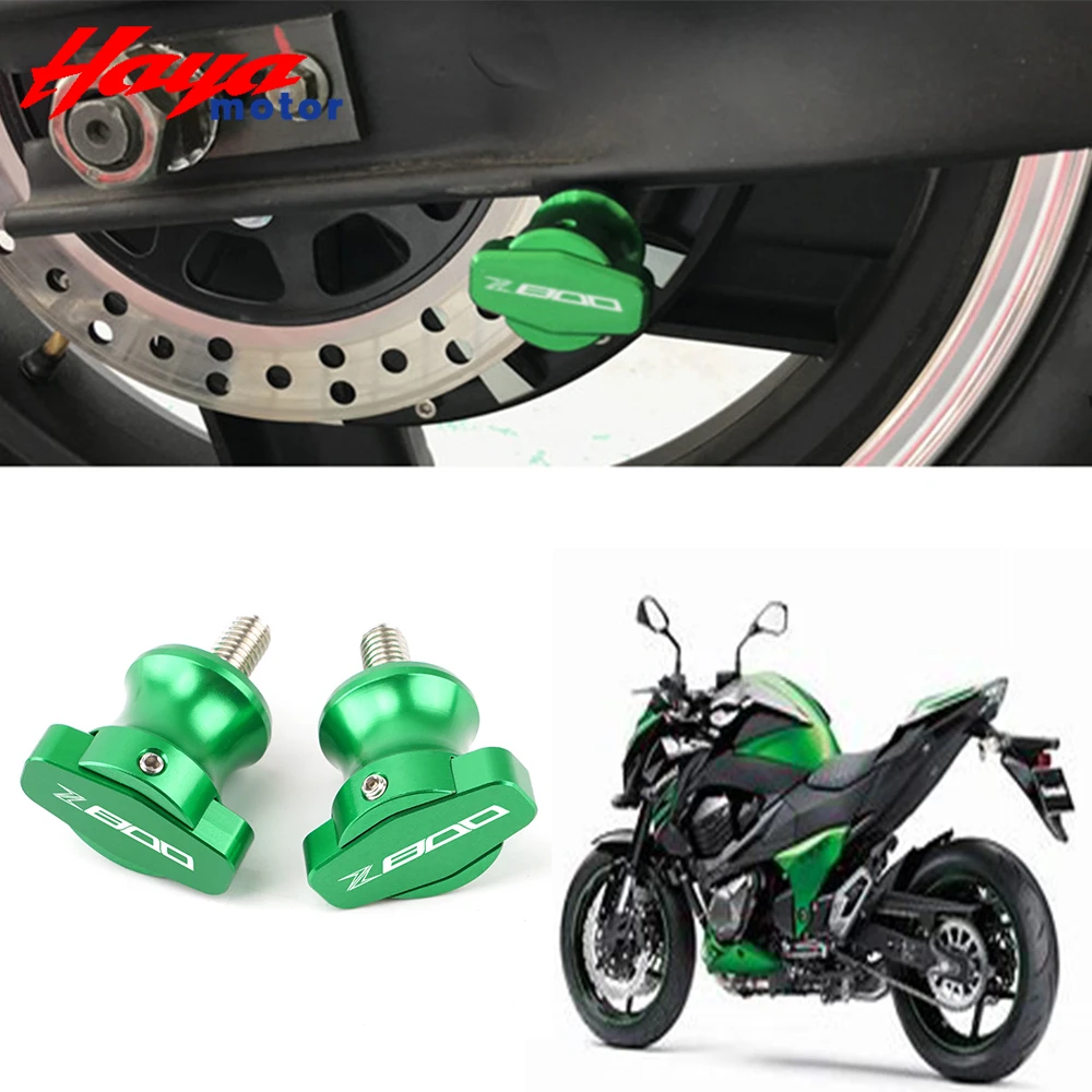 

Z800 Motorcycle accessories CNC Aluminum Accessories Swingarm Spools slider 8mm stand screws For KAWASAKI Z 800 z800 2013-2016