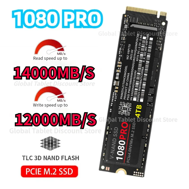 

Brand Portable high-speed 1080PRO M.2 2280 NVME SSD Internal solid-state drive 4TB 2TB for Laptop Desktop Computer PlayStation5
