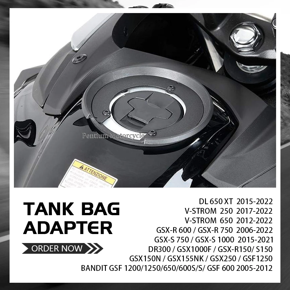 Adattatore Per Borsa Serbatoio Carburante Moto Easy Lock Fixed To Oil Kit Tappo Coperchio Serbatoio Per Suzuki V-Strom Dl250 Dl650 Dl 650 Gsx-S 750 10