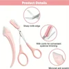 Professional Eyebrow Scissors Eyebrow Trimmer Eyebrow Face Shaver, Women with Comb Eyebrow Trimmer Scraper Accessories 5