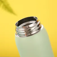 304 Stainless Steel Mini Thermos Cup Portable Small Capacity Pop-up Lock Mug 220/320ml Vacuum Flask Gift 4