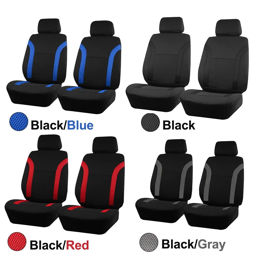 AUTO PLUS Universal 2 Front Seat Covers Fit For Most Car SUV Truck Car Accessories Interior Front Seat Covers For Car