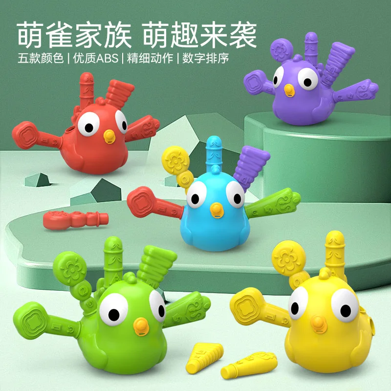 

Pet Pals Bird Rainbow Matching Game Animal Cognition Color Sort Fine Motor Training Montessori Sensory Education Puzzle kids Toy