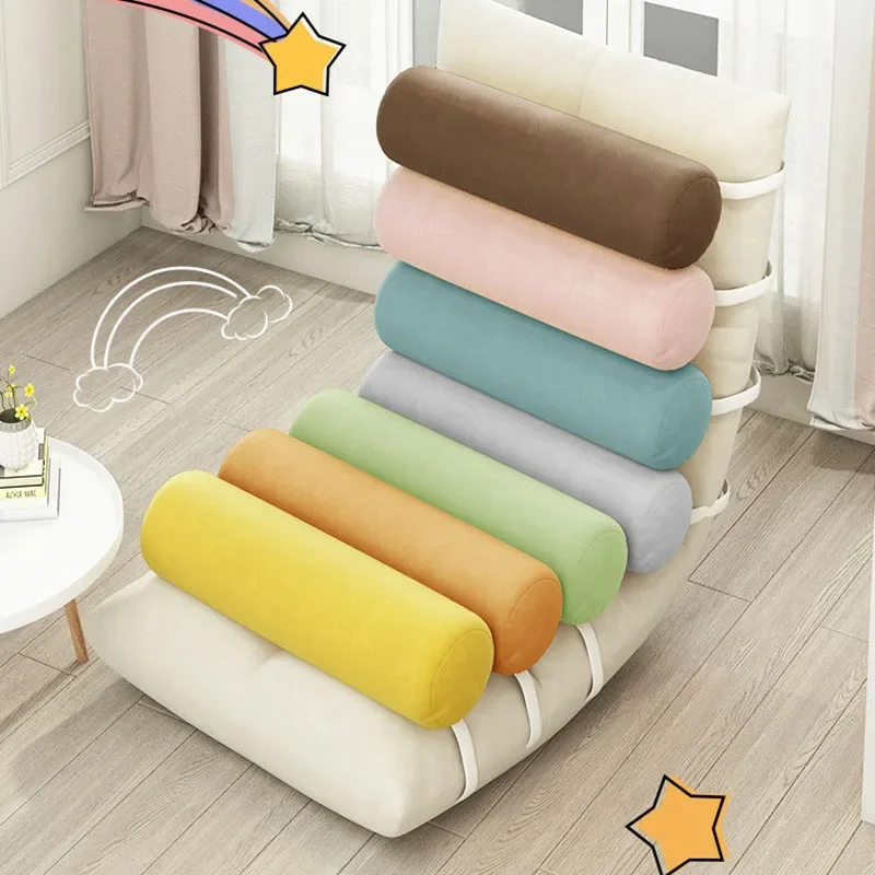 Folding-bed Single Sofa Lounge Chair Living Room Chairs Tumbonas Lazy Armchair Solid Wood Sofa Rocking Chair Camping Relaxing sofa chair