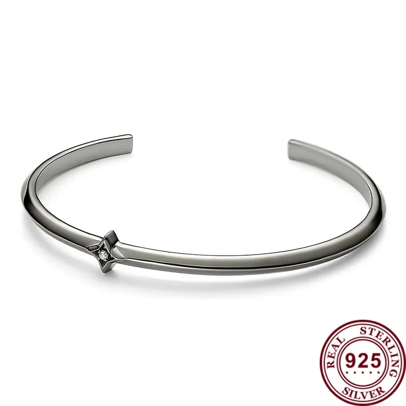 New Hot Selling S925 Silver Original Women's Creative Gold Bead Love Logo Round Bracelet Women's Festival High Quality Gift