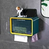 Wall Mounted Tissue Box Toilet Paper Container Holder Bathroom Organizer Accessories Waterproof Toilet Rolls Storage Rack Box 5