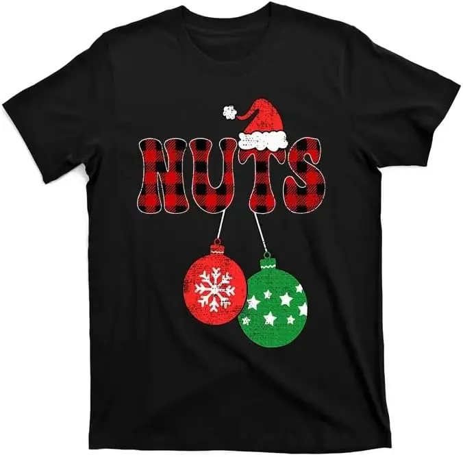 

Chest Nuts Matching Chestnuts Christmas Couples T-Shirt Black