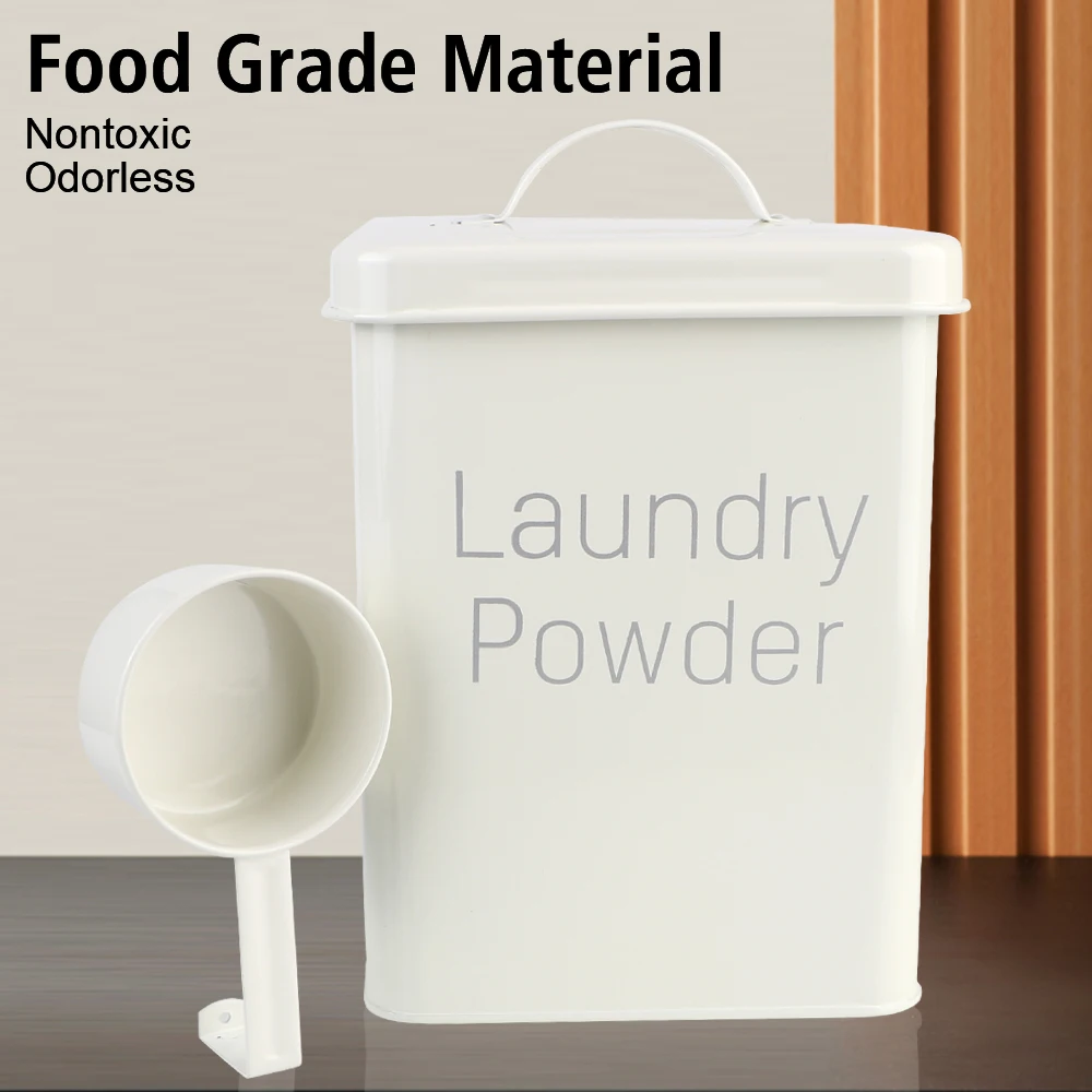 Washing Powder Barrel 3KG with Measuring Cup Household Laundry Detergent Storage Box Snack Container Grain Storage Case storage box kitchen storage box food storage container food storage box rice storage box seasoning storage container pickle storage container