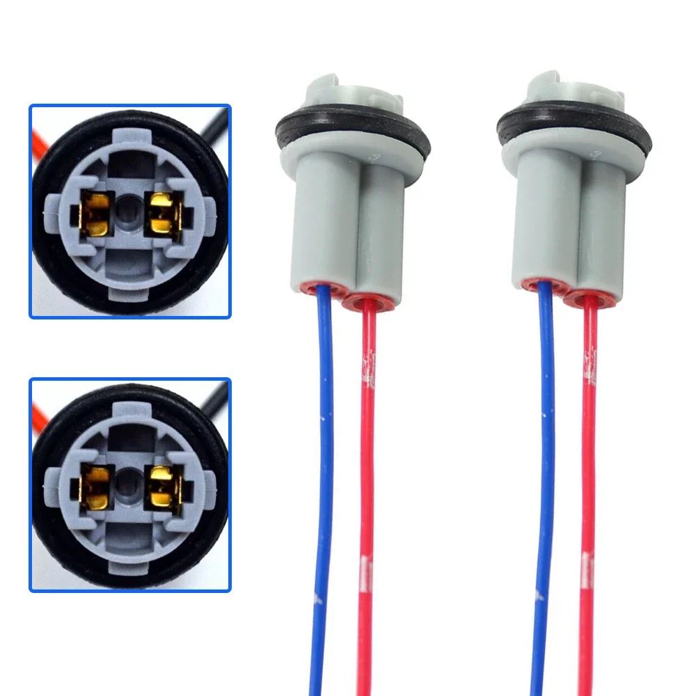Lamp Holder LED Bulb Base Adapter 2Pcs T10 T15 for Vehicle Lights
