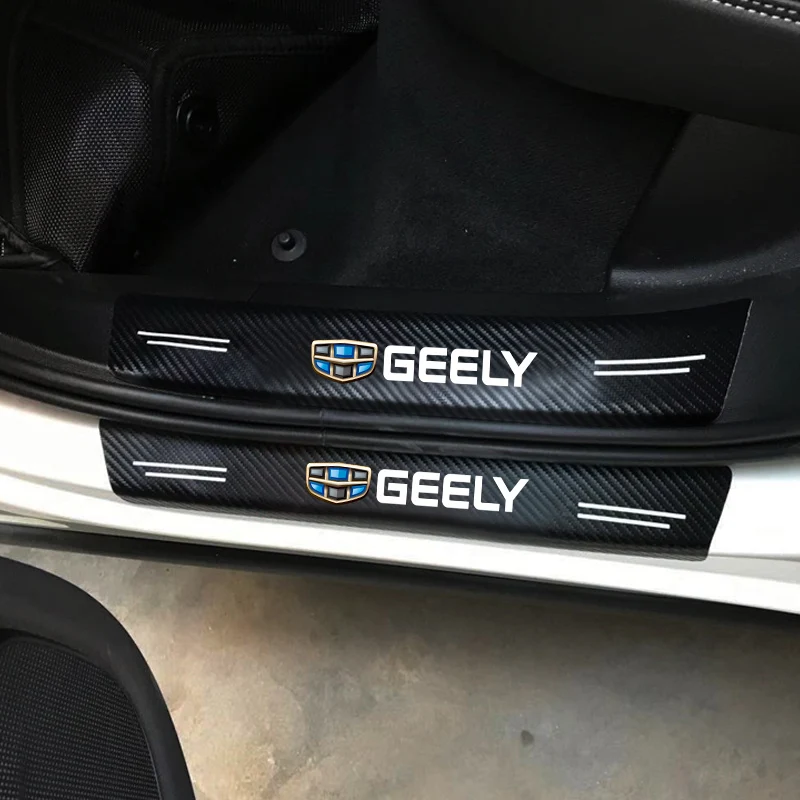 Premium Car Door Sill Cover Vinyl Stickers - Anti-Wear & Scratch Trim Strip Accessories