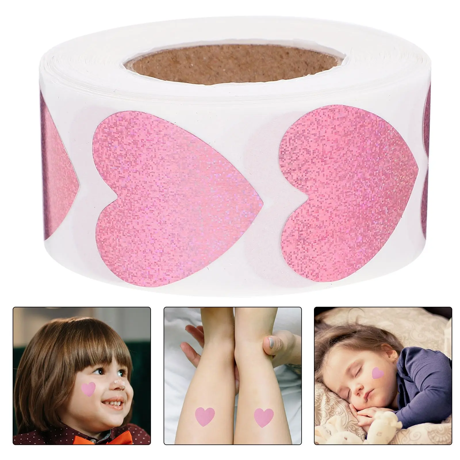 

500 шт. блестящая наклейка в форме сердца для загара, наклейка для загара, солнцезащитный крем для тела в форме сердца