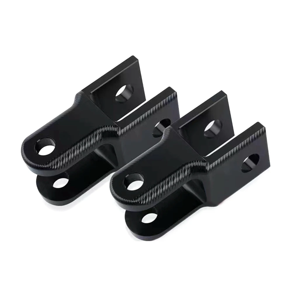 Motorcycle Modify Rear Shock Round End Change Fork End Accessories Universal 20mm Dual Fork Port Rear Shock Height Increase Part
