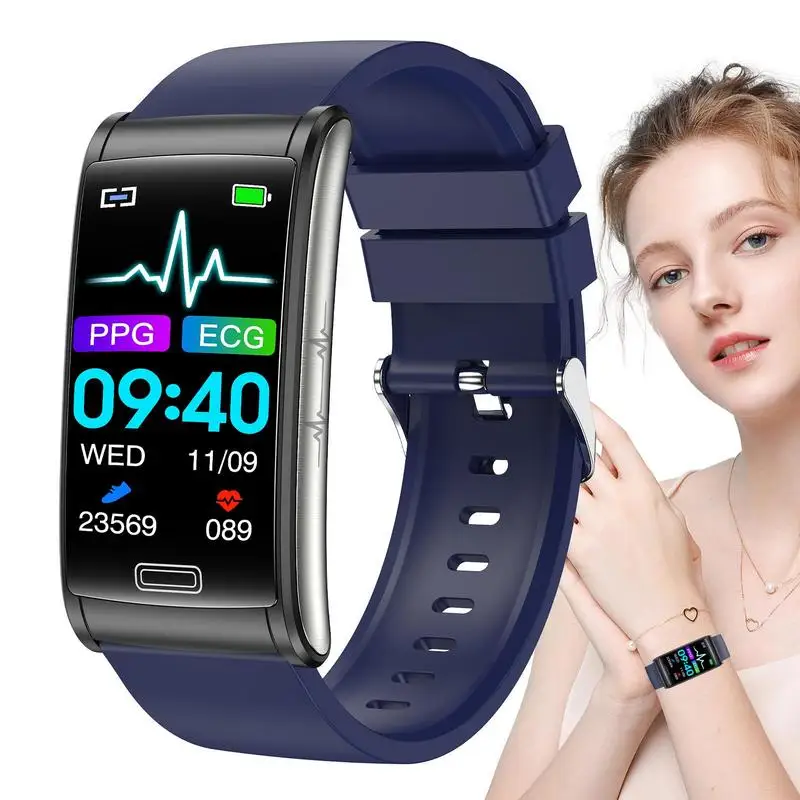 

2023 New Non-invasive Blood Glucose Health Smart Watch Men ECGPPG Blood Pressure Thermometer Waterproof Smartwatch
