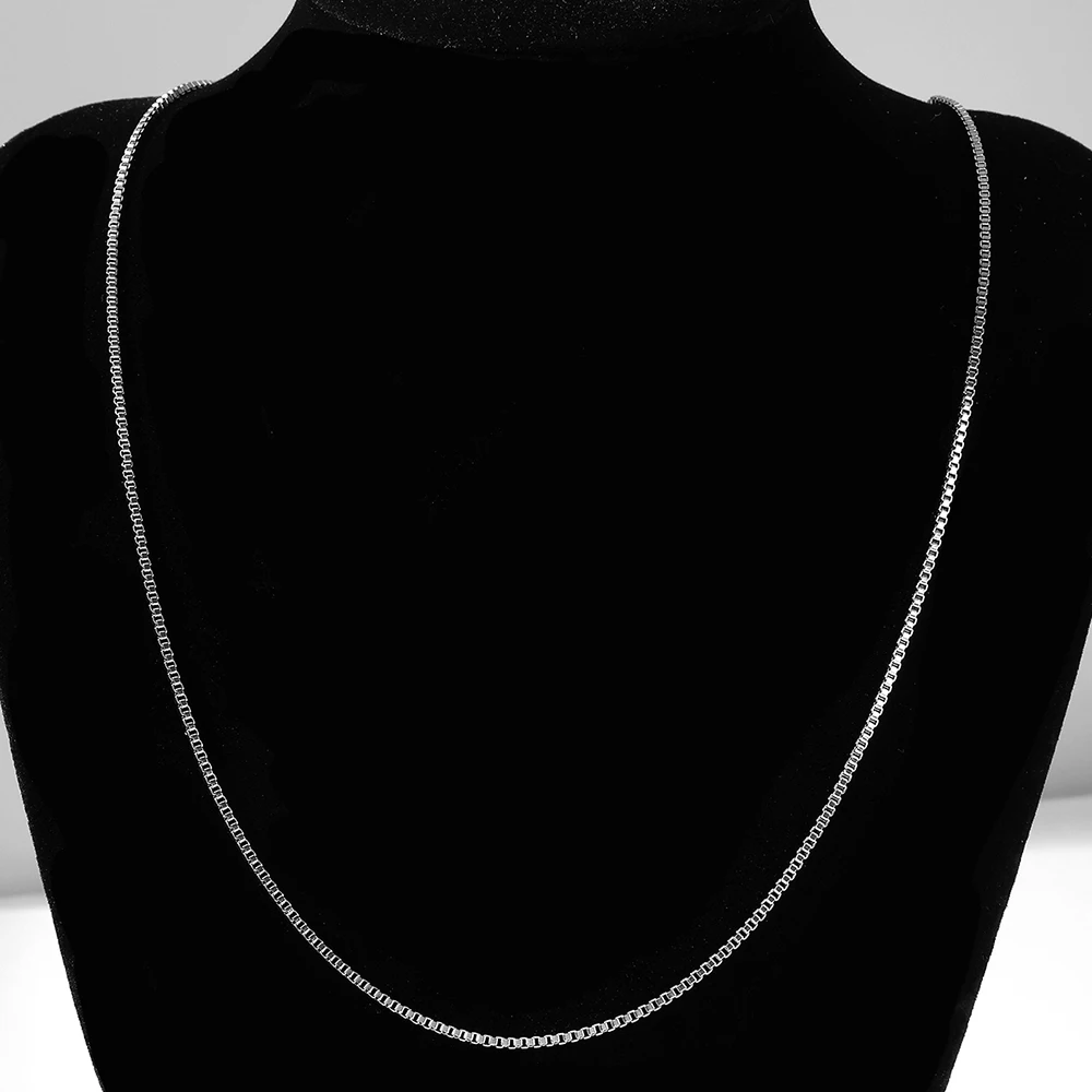 Kalung Baja Tahan karat ละเอียดอ่อนแฟชั่นหลากสไตล์ให้เลือกจากคอดีไซน์โซ่ทรงสี่เหลี่ยมจัตุรัส 4
