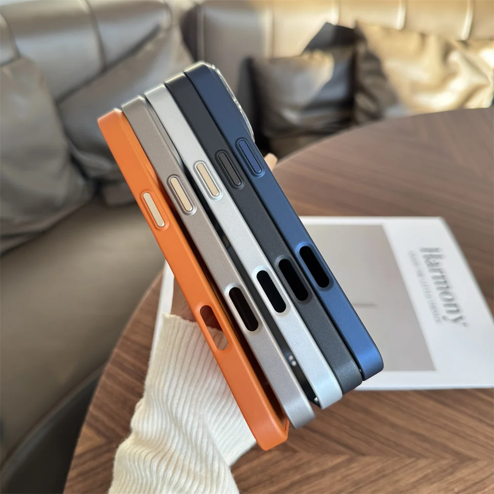 Luxury AG Glass Lens Nano Frosted MagSafe-Compatible Phone Case with Magnetic Wireless Charging Cover