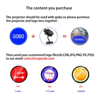 LED HD Outdoor IP67 Waterproof Image Projector Custom Gobo Rotary Or Static Laser Logo Street Advertising Projector 3