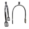 Zinc Alloy Spurs Riding Ladies Spur With Strap15mm Short Shank Ball End English Children Spurs HorseTack 3