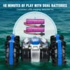 VEVOR Amphibious RC Car Boat 2.4GHz 12 km/h Electric Remote Control 360° Rotating Stunt Car Water Beach Pool Toys Boys Gifts 6